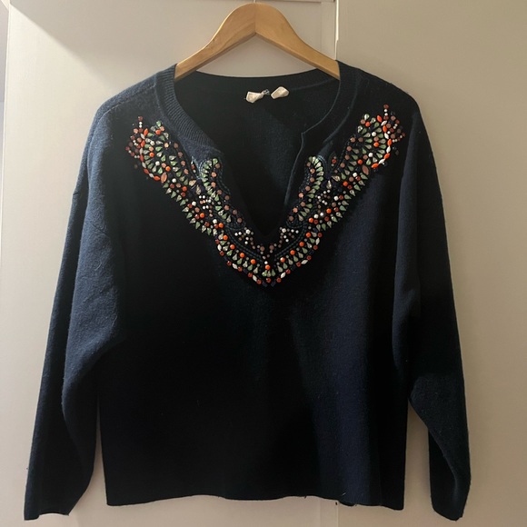 Anthropologie Beaded Sweater - Picture 1 of 4